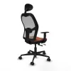 Office Chair with Headrest Jorquera Piqueras y Crespo 1D036N1 Brown