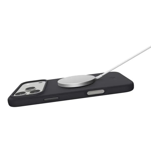 Spigen Silicone Fit Mag MagSafe - Case for iPhone 17 Pro (Black)