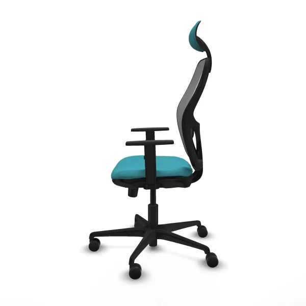 Office Chair with Headrest Jorquera Piqueras y Crespo 1D036N1 Turquoise
