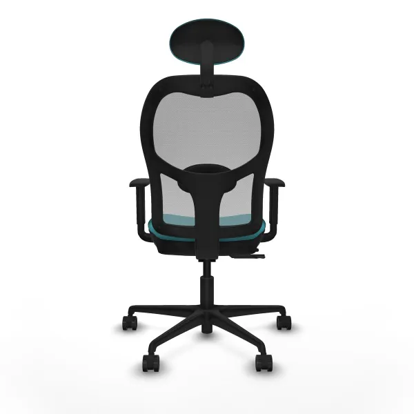 Office Chair with Headrest Jorquera Piqueras y Crespo 1D036N1 Turquoise