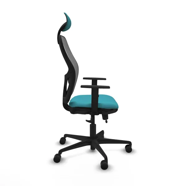 Office Chair with Headrest Jorquera Piqueras y Crespo 1D036N1 Turquoise