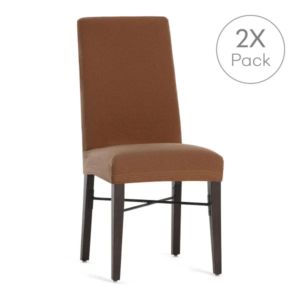 Chair Cover Eysa BRONX Terracotta 50 x 55 x 50 cm 2 Units