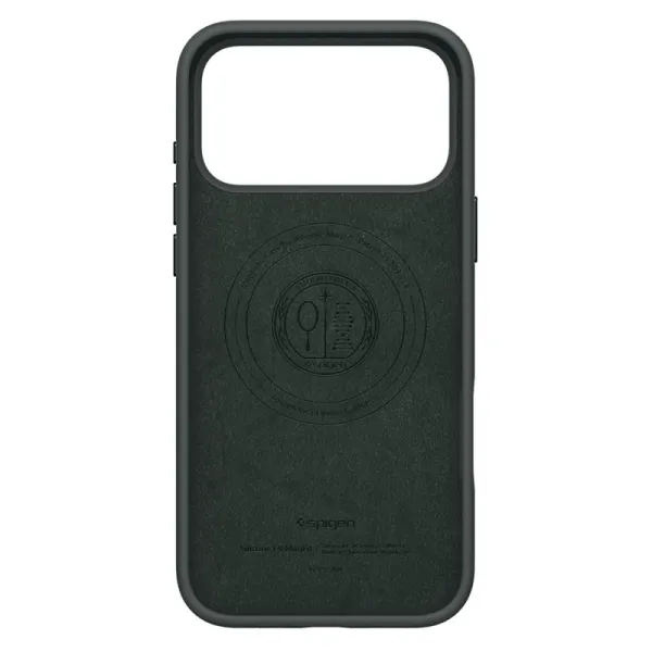 Spigen Silicone Fit Mag MagSafe - Case for iPhone 17 Pro (Abyss Green)