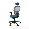 Office Chair with Headrest Jorquera Piqueras y Crespo 1D036N1 Petroleum green