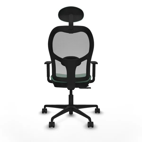 Biroja krēsls ar galvas atbalstu Jorquera Piqueras y Crespo 1D036N1 Smaragdzaļš