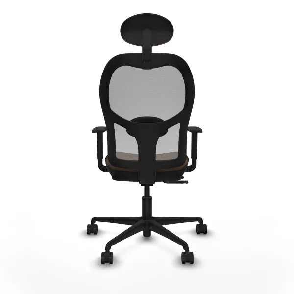 Office Chair with Headrest Jorquera Piqueras y Crespo 1D036N1 Dark brown