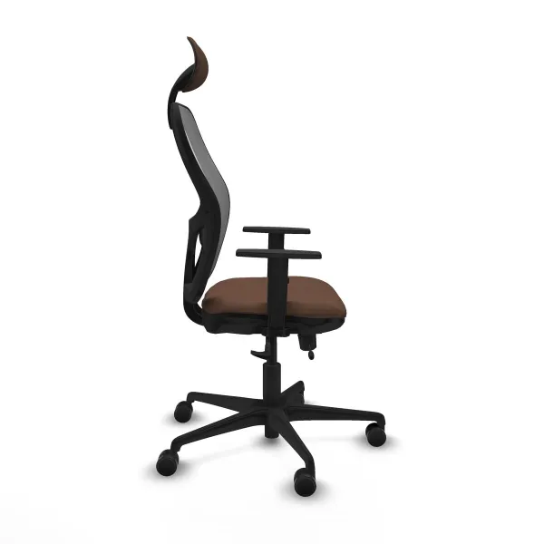 Office Chair with Headrest Jorquera Piqueras y Crespo 1D036N1 Dark brown