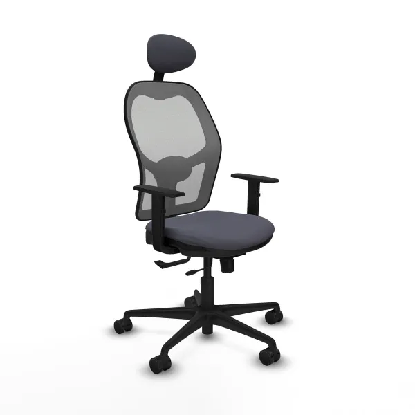 Office Chair with Headrest Jorquera Piqueras y Crespo 1D036N1 Dark grey