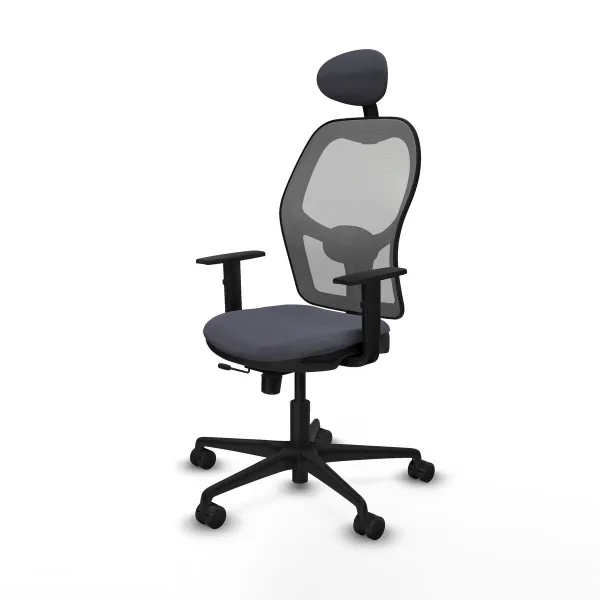 Office Chair with Headrest Jorquera Piqueras y Crespo 1D036N1 Dark grey