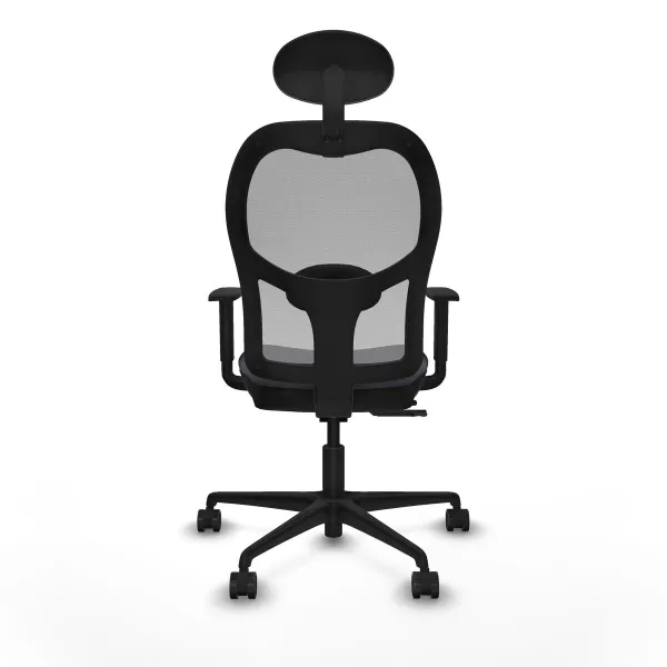 Office Chair with Headrest Jorquera Piqueras y Crespo 1D036N1 Dark grey