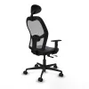 Office Chair with Headrest Jorquera Piqueras y Crespo 1D036N1 Dark grey