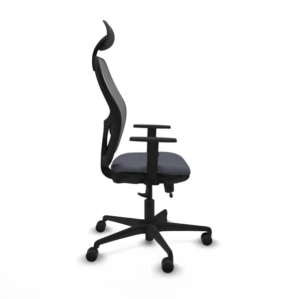 Office Chair with Headrest Jorquera Piqueras y Crespo 1D036N1 Dark grey
