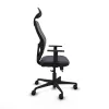 Office Chair with Headrest Jorquera Piqueras y Crespo 1D036N1 Dark grey