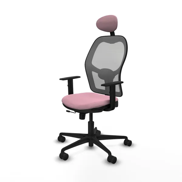 Office Chair with Headrest Jorquera Piqueras y Crespo 1D036N1 Pink
