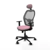 Office Chair with Headrest Jorquera Piqueras y Crespo 1D036N1 Pink