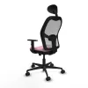 Office Chair with Headrest Jorquera Piqueras y Crespo 1D036N1 Pink