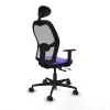 Office Chair with Headrest Jorquera Piqueras y Crespo 1D036N1 Lilac