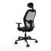 Office Chair with Headrest Jorquera Piqueras y Crespo 1D036N1 Black