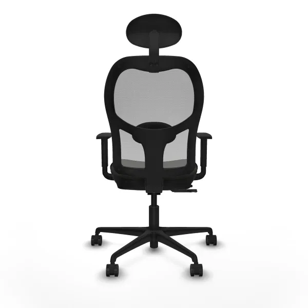 Office Chair with Headrest Jorquera Piqueras y Crespo 1D036N1 Black