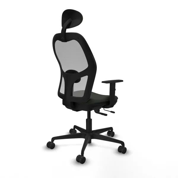 Office Chair with Headrest Jorquera Piqueras y Crespo 1D036N1 Black