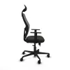 Office Chair with Headrest Jorquera Piqueras y Crespo 1D036N1 Black