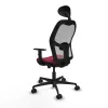 Office Chair with Headrest Jorquera Piqueras y Crespo 1D036N1 Maroon