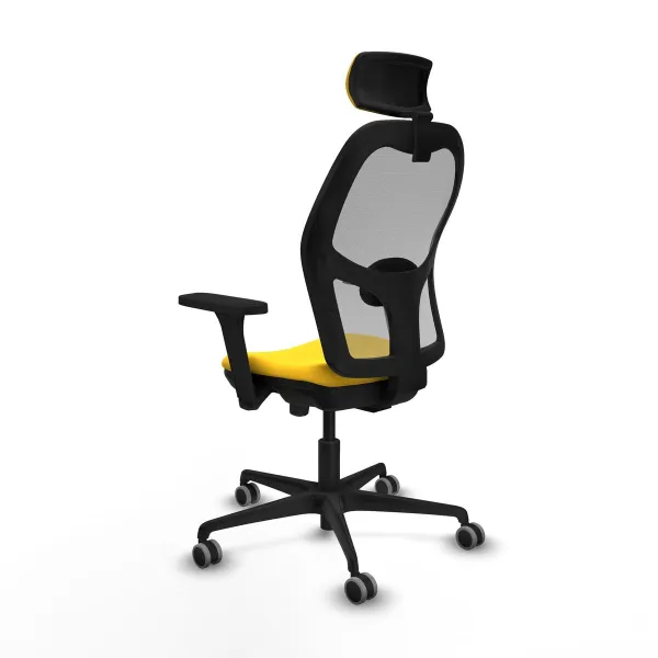 Office Chair with Headrest Jorquera Piqueras y Crespo 3D036G2 Yellow
