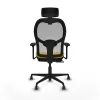Office Chair with Headrest Jorquera Piqueras y Crespo 3D036G2 Yellow