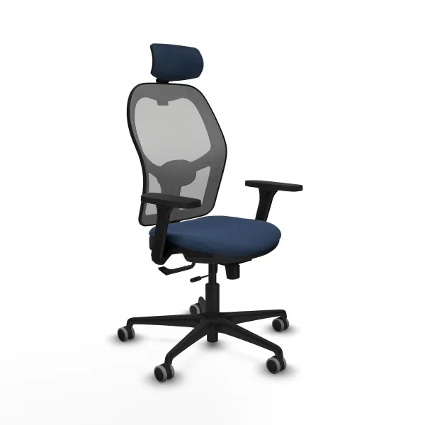 Office Chair with Headrest Jorquera Piqueras y Crespo 3D036G2 Navy Blue