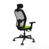 Office Chair with Headrest Jorquera Piqueras y Crespo 3D036G2 Pistachio
