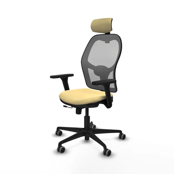 Office Chair with Headrest Jorquera Piqueras y Crespo 3D036G2 Cream