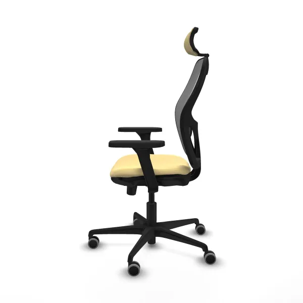 Office Chair with Headrest Jorquera Piqueras y Crespo 3D036G2 Cream