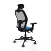 Office Chair with Headrest Jorquera Piqueras y Crespo 3D036G2 Light Blue
