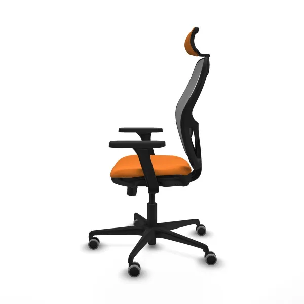 Office Chair with Headrest Jorquera Piqueras y Crespo 3D036G2 Orange