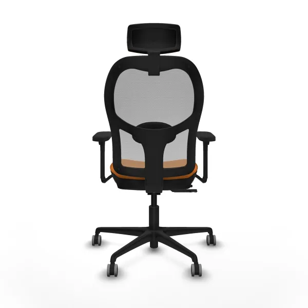Biroja krēsls ar galvas atbalstu Jorquera Piqueras y Crespo 3D036G2 Oranžs