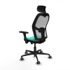 Biroja krēsls ar galvas atbalstu Jorquera Piqueras y Crespo 3D036G2 Tirkīzs