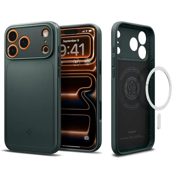 Spigen Thin Fit Mag MagSafe - Case for iPhone 17 Pro (Abyss Green)