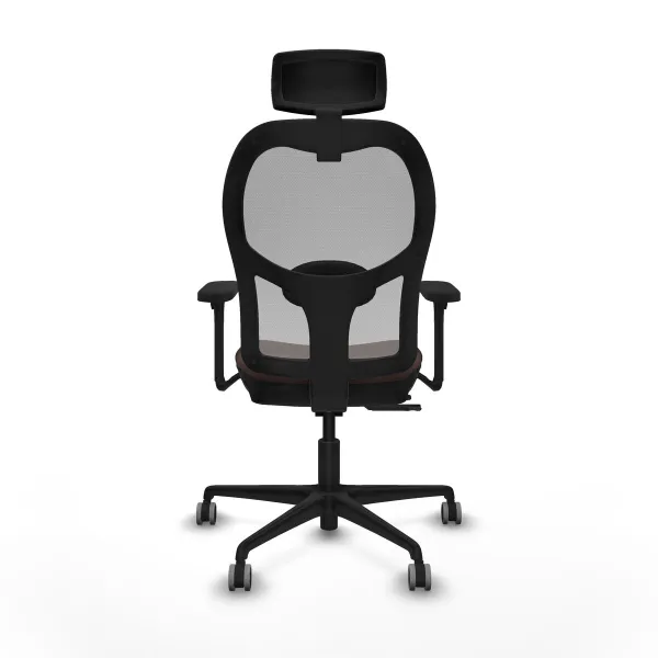 Office Chair with Headrest Jorquera Piqueras y Crespo 3D036G2 Dark brown
