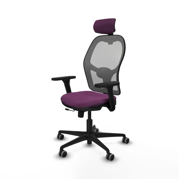 Office Chair with Headrest Jorquera Piqueras y Crespo 3D036G2 Purple