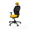 Office Chair with Headrest Jorquera Piqueras y Crespo 1D036N1 Yellow