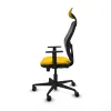 Office Chair with Headrest Jorquera Piqueras y Crespo 1D036N1 Yellow