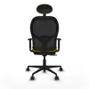 Office Chair with Headrest Jorquera Piqueras y Crespo 1D036N1 Yellow