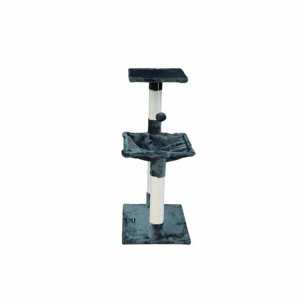 Kissan raapimispuu Gloria 36 x 50 x 83 cm Harmaa Puu Teräs Sisal
