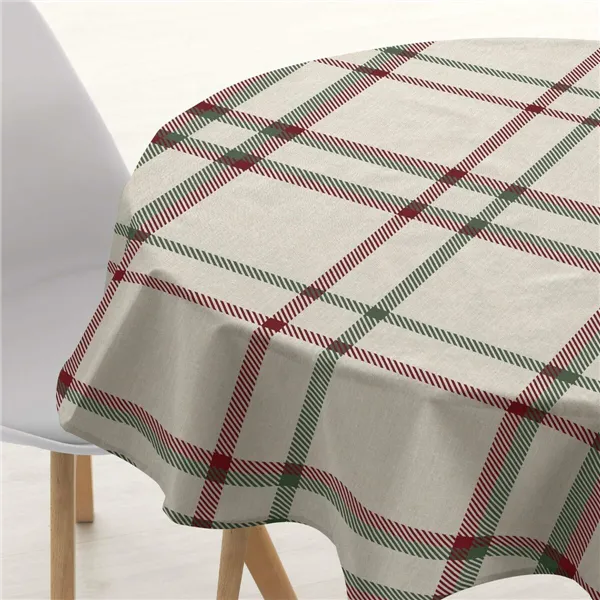 Tablecloth Belum Christmas White Multicolour