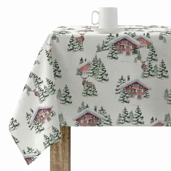 Stain-proof resined tablecloth Belum Christmas Multicolour 200 x 150 cm