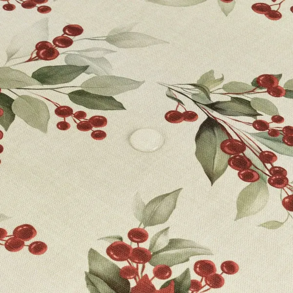 Stain-proof resined tablecloth Belum Christmas Red Green Linen 250 x 150 cm