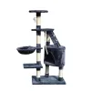 Cat scratching post Gloria Sinu Grey Polyester Wood Paper Plastic Sisal 7,5 cm 55 x 40 x 120 cm