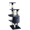 Cat scratching post Gloria Sinu Grey Polyester Wood Paper Plastic Sisal 7,5 cm 55 x 40 x 120 cm