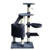 Cat scratching post Gloria Sinu Grey Polyester Wood Paper Plastic Sisal 7,5 cm 55 x 40 x 120 cm