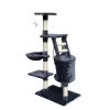 Cat scratching post Gloria Sinu Grey Polyester Wood Paper Plastic Sisal 7,5 cm 55 x 40 x 120 cm